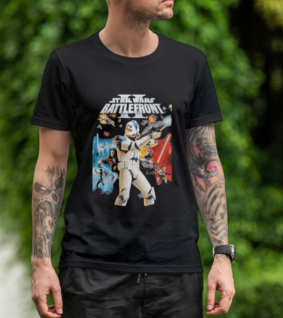 Star Wars Battlefront II Clone Trooper Jedi Action Adventure T-Shirt