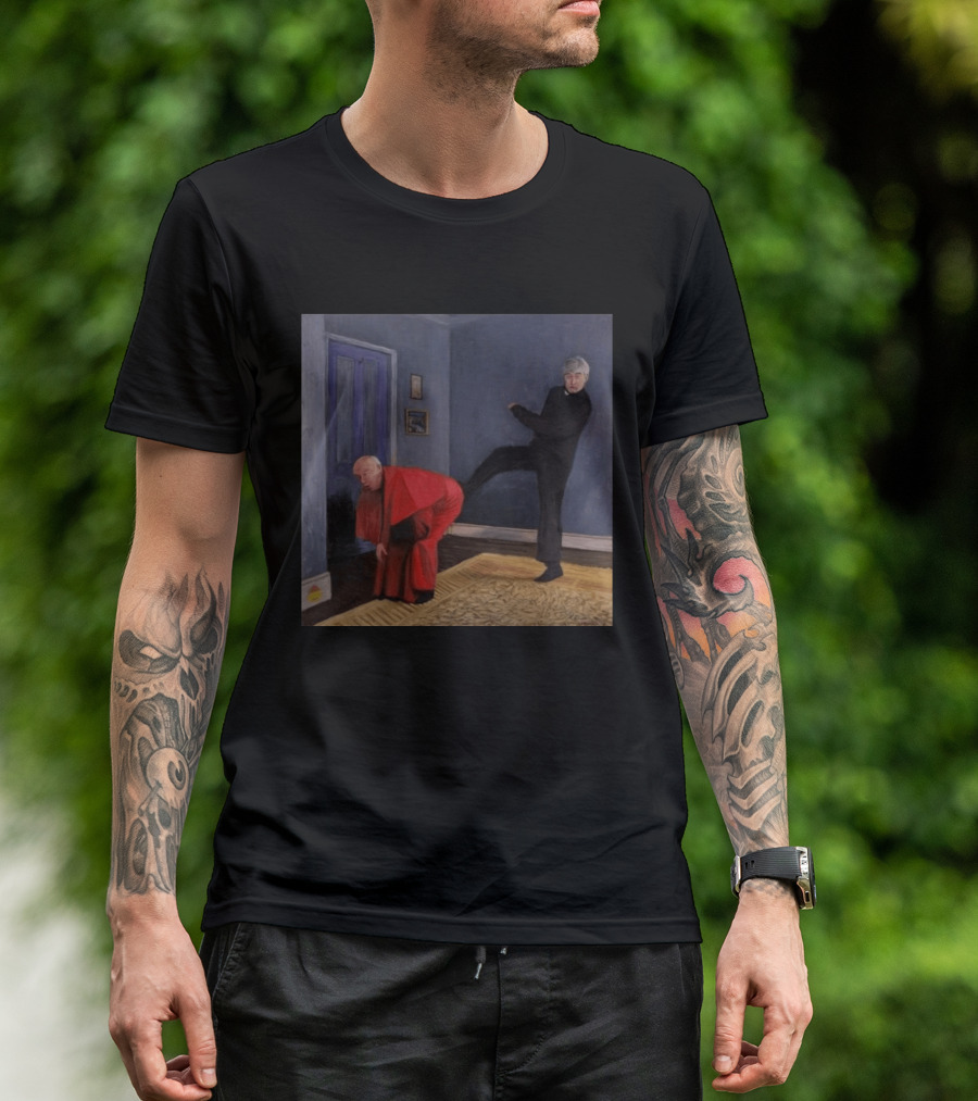 Surrealist Painting Absurdist Humor Bizarre Room Scene T-Shirt