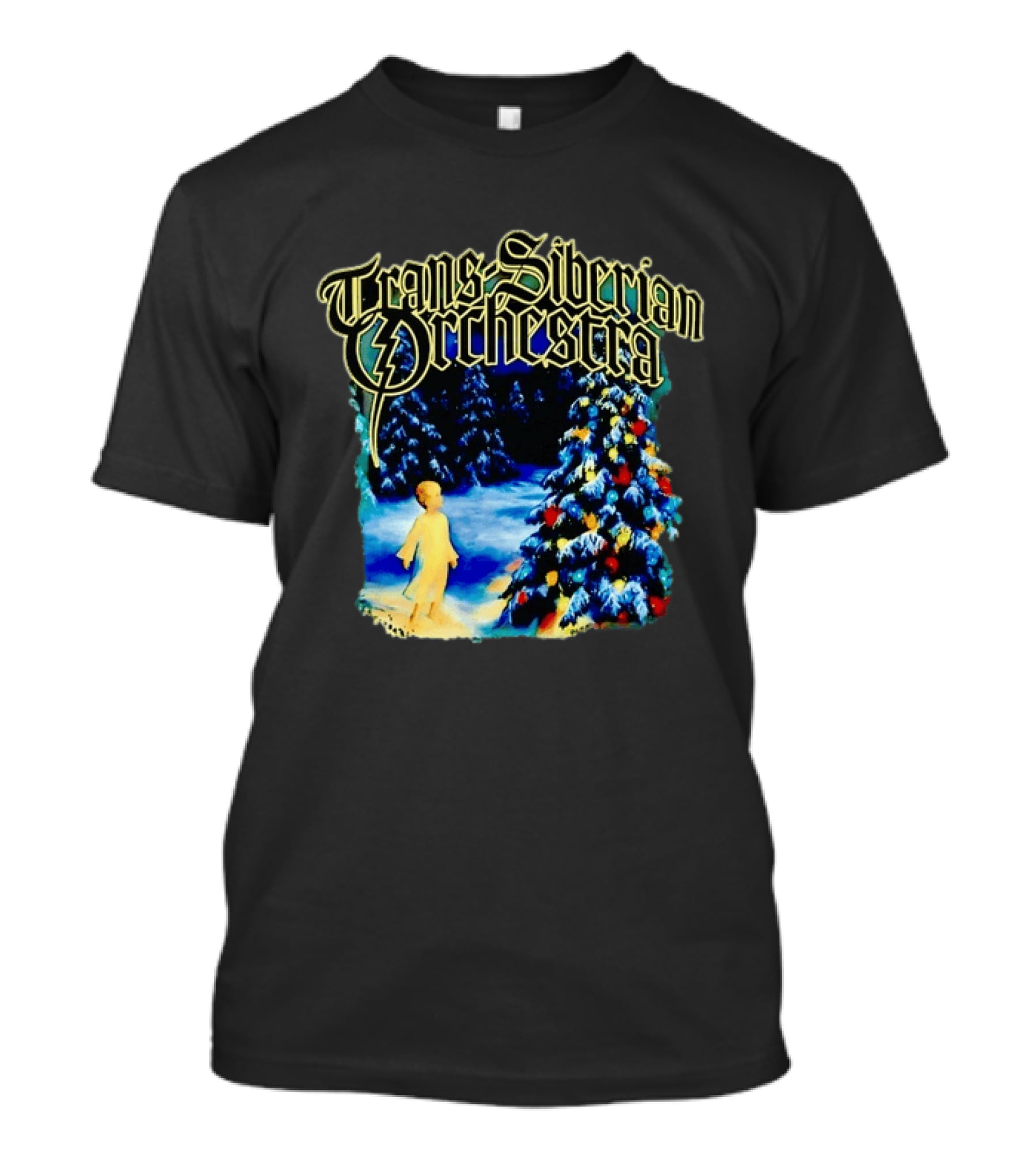 Trans Siberian Orchestra Christmas Tree Child Winter Scene T-Shirt