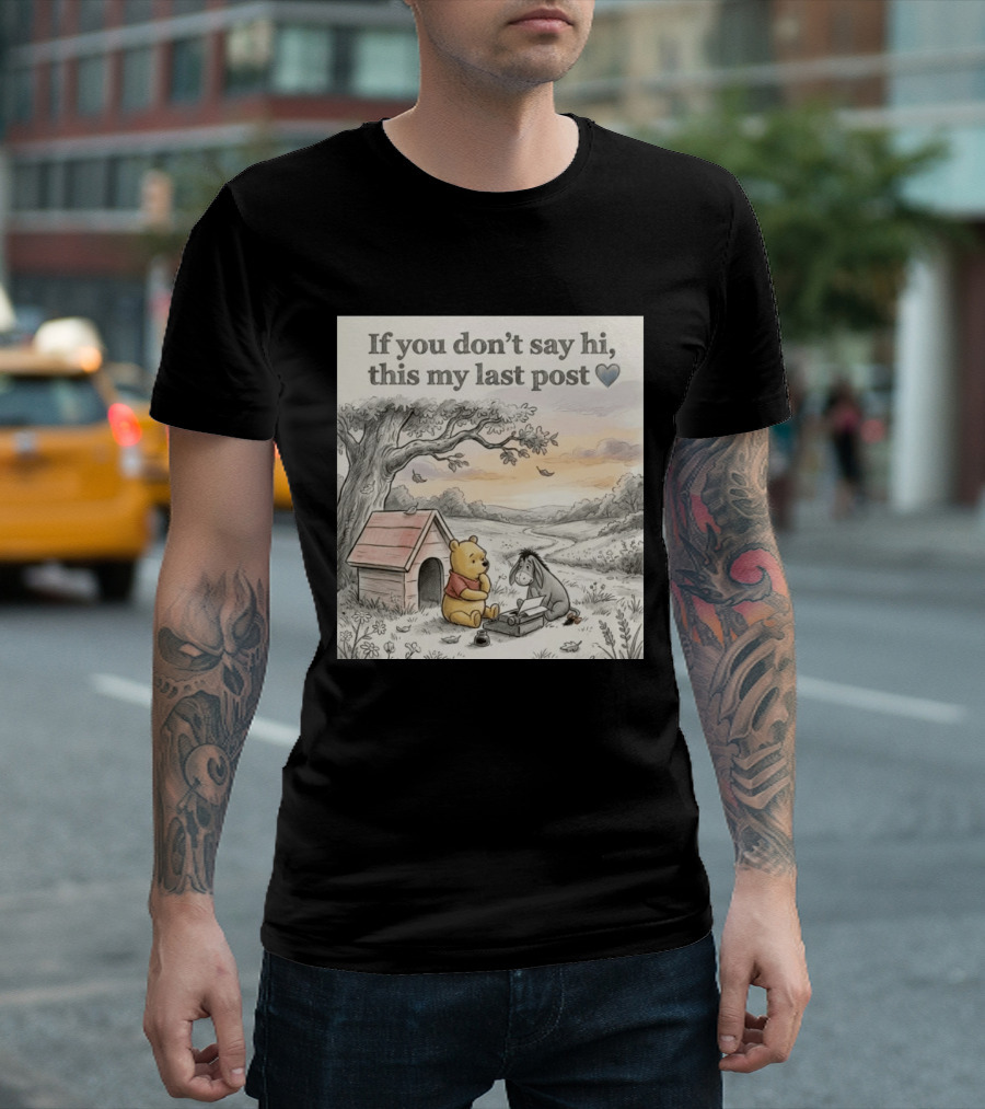 Eeyore Winnie The Pooh If You Don't Say Hi This My Last Post T-Shirt