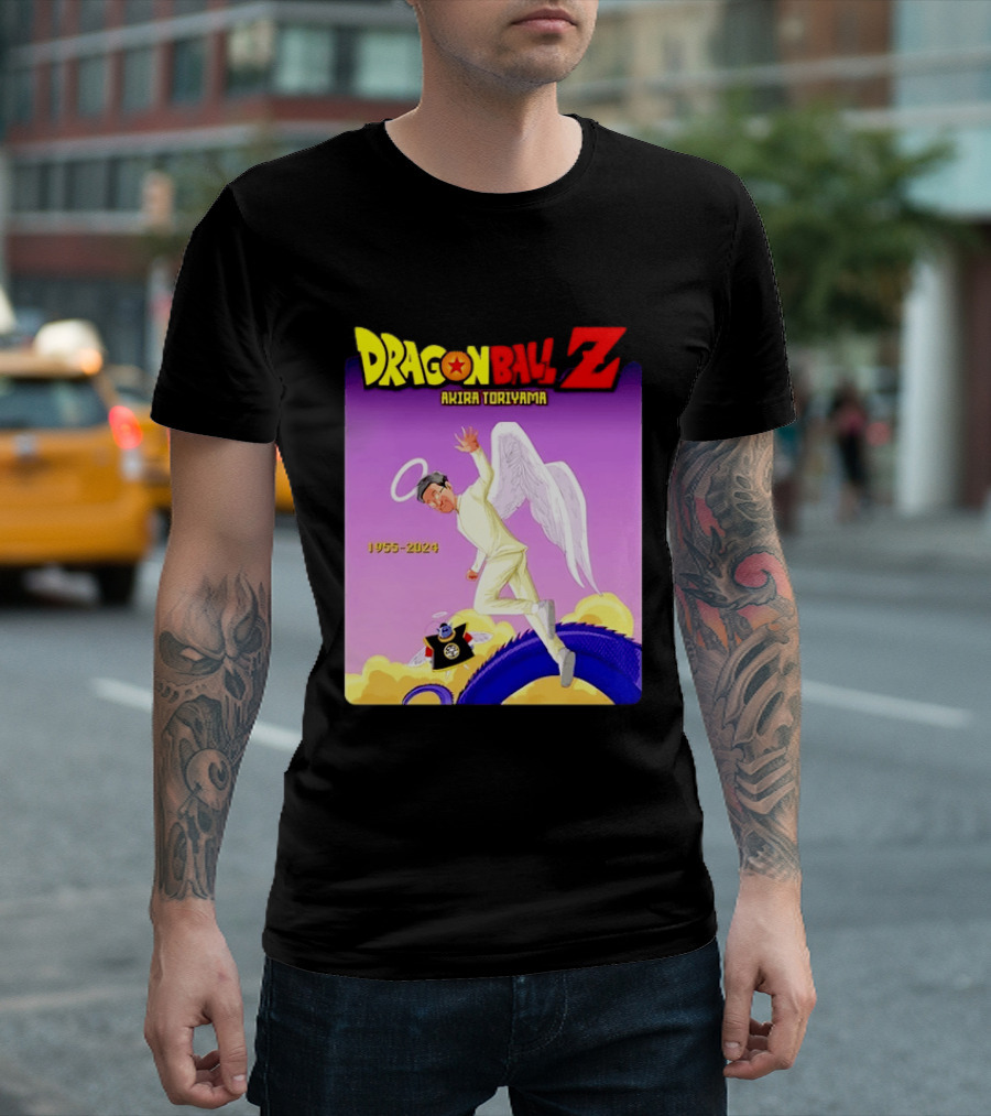 Dragon Ball Z Akira Toriyama 1955 2024 Angel T-Shirt