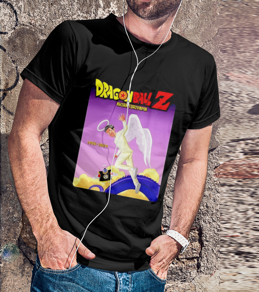 Dragon Ball Z Akira Toriyama 1955 2024 Angel T-Shirt