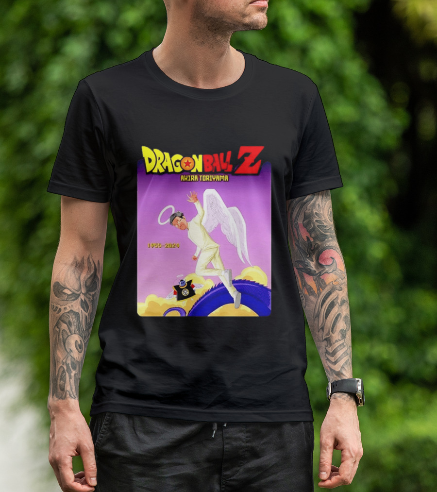 Dragon Ball Z Akira Toriyama 1955 2024 Angel T-Shirt