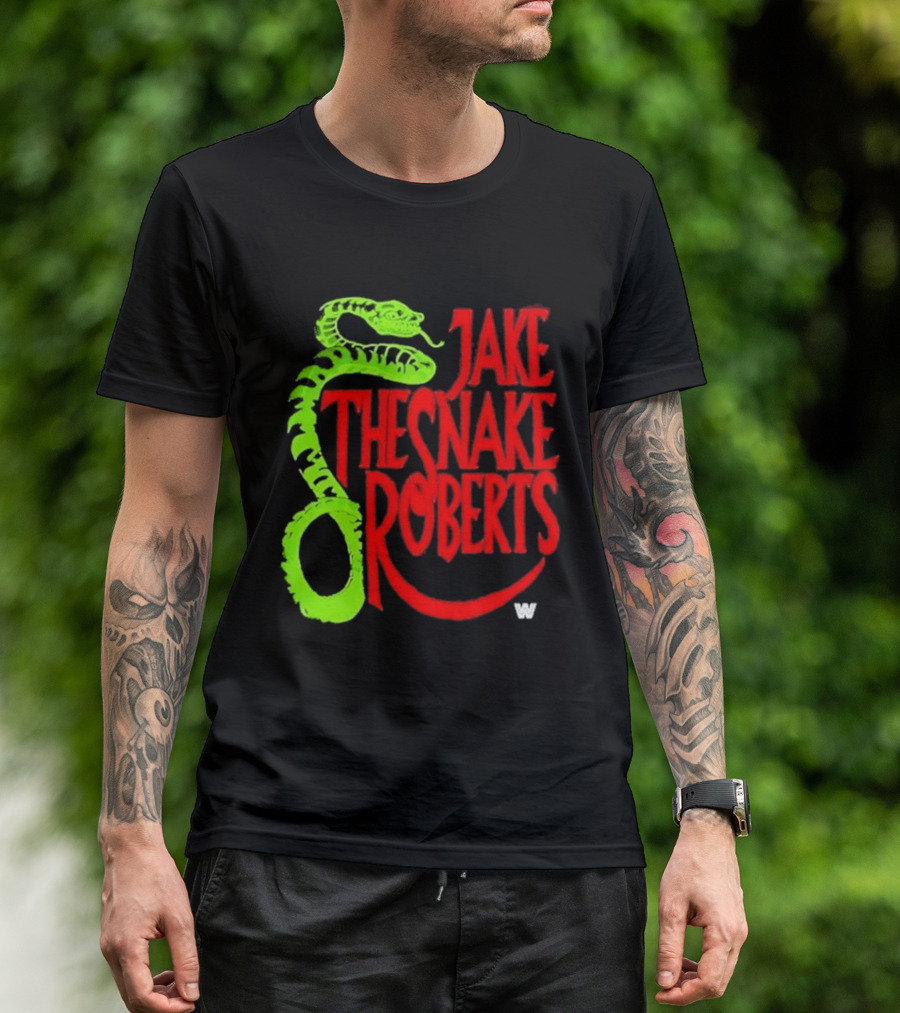 Jake The Snake Roberts WWE Retro 80s Neon T-Shirt