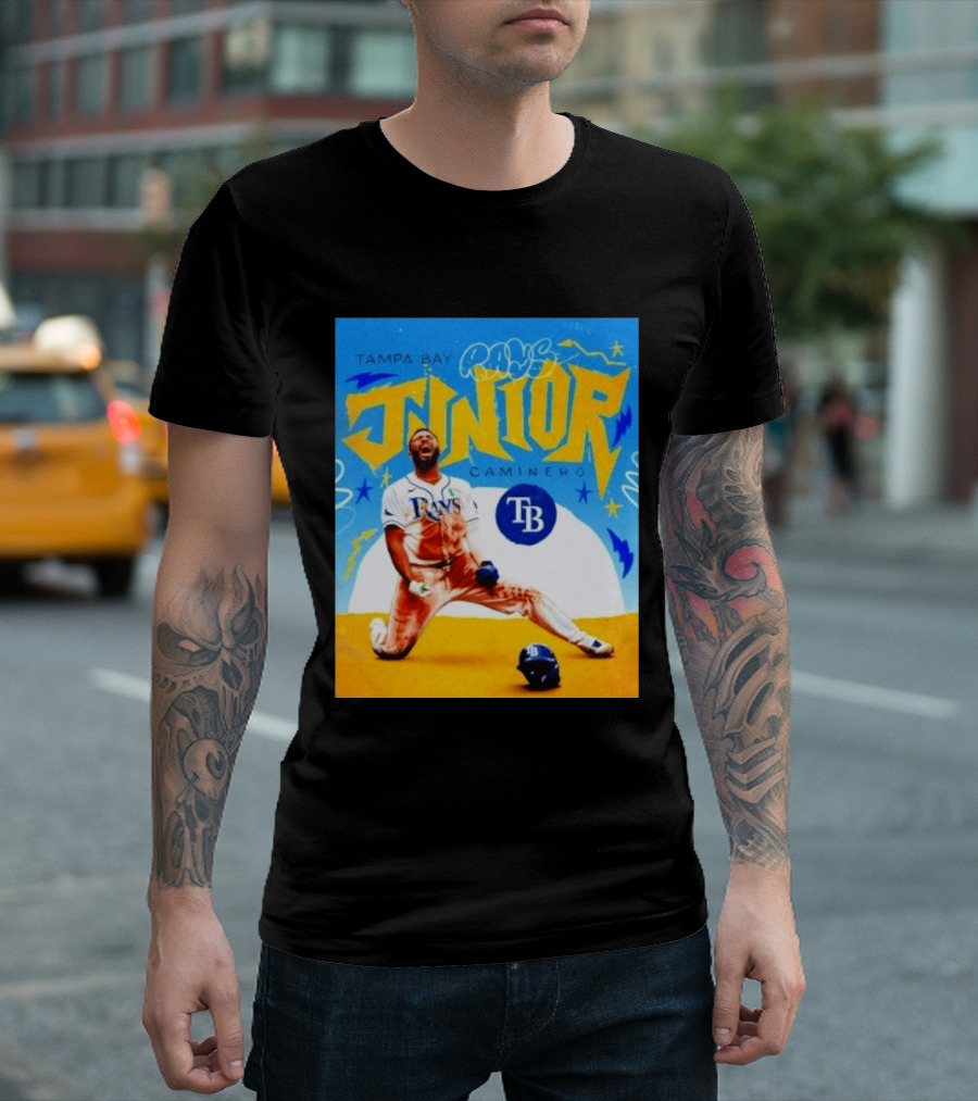 Tampa Bay Rays Junior Caminero MLB Player T-Shirt