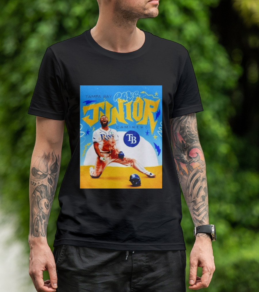 Tampa Bay Rays Junior Caminero MLB Player T-Shirt