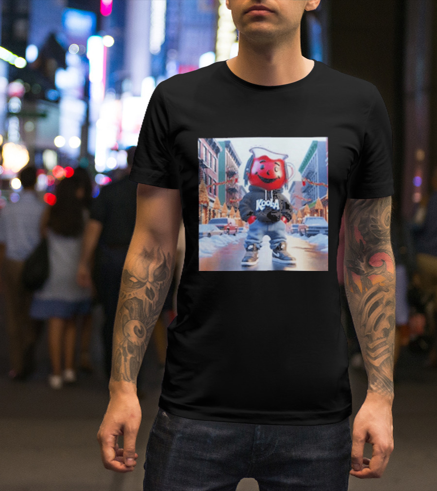 Oh Yeah Kool Aid Man Winter Street Scene T-Shirt