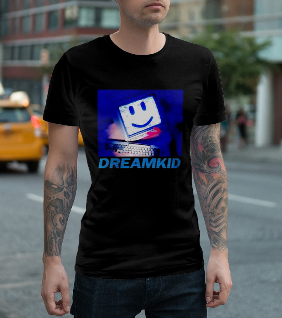 Dreamkid Smiley Face Computer Tech T-Shirt