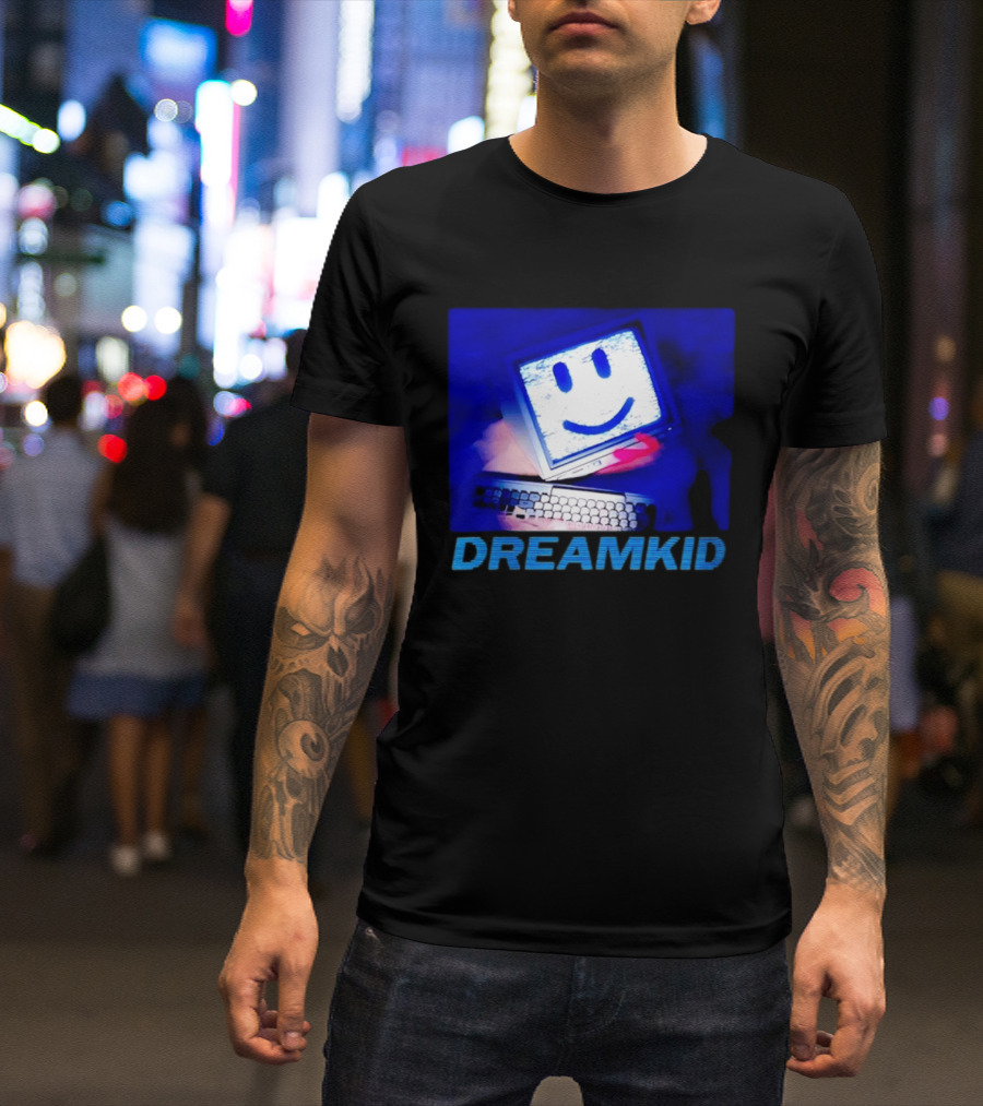 Dreamkid Smiley Face Computer Tech T-Shirt