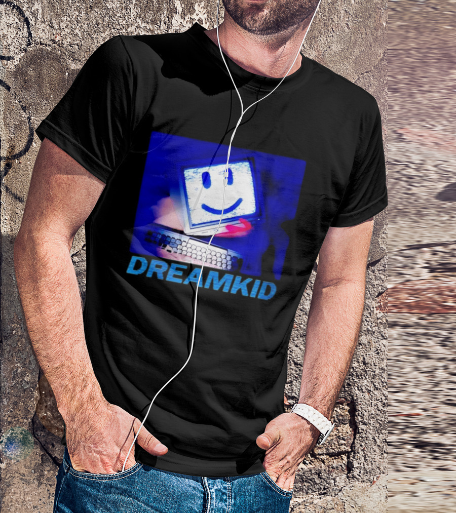 Dreamkid Smiley Face Computer Tech T-Shirt