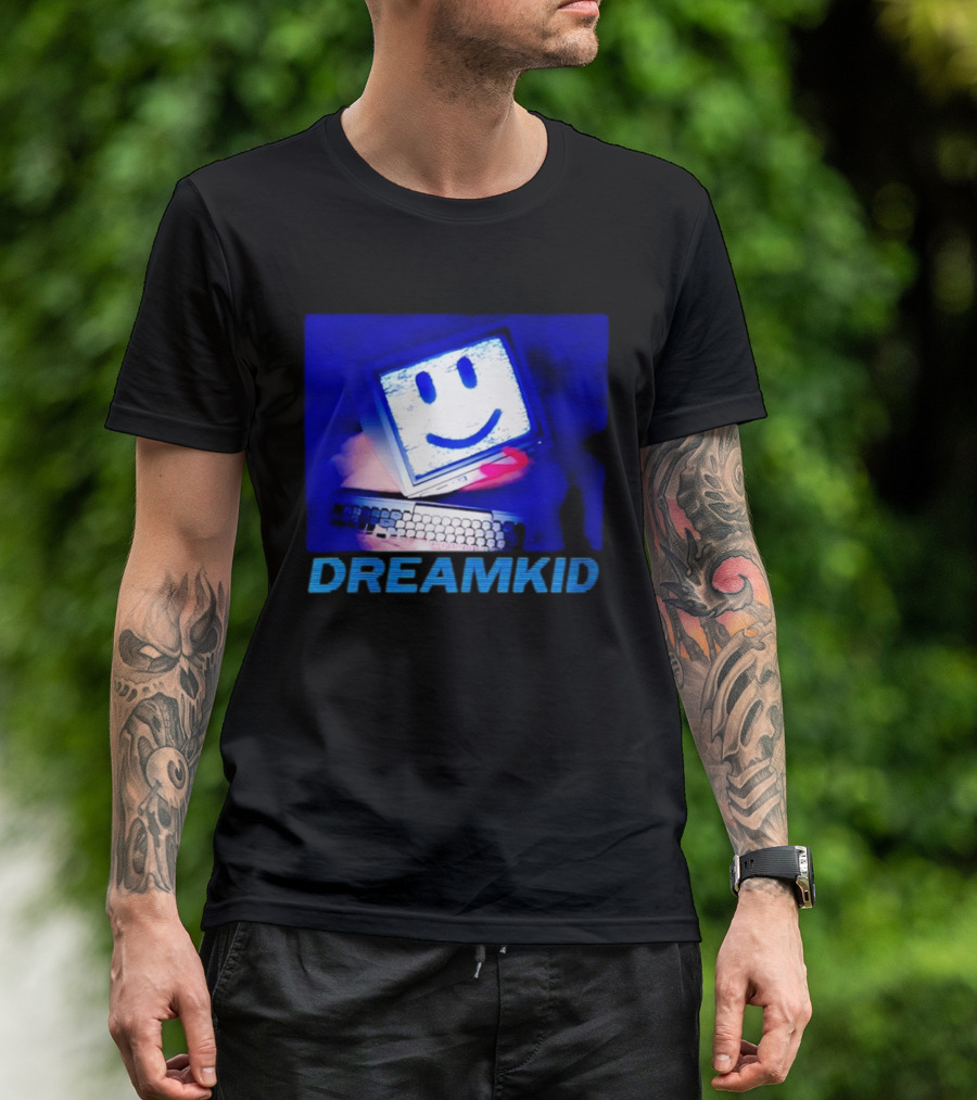 Dreamkid Smiley Face Computer Tech T-Shirt