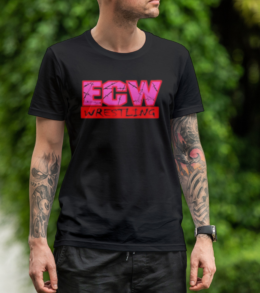 ECW Wrestling Barbed Wire T-Shirt