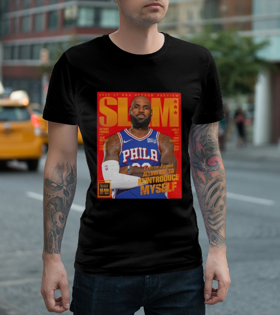 2026 27 NBA Season Preview Anthony Edwards Lamelo Ball Juju Watkins Chris Brickley Tyran Stokes Josh Hart LeBron James SLAM Magazine T-Shirt