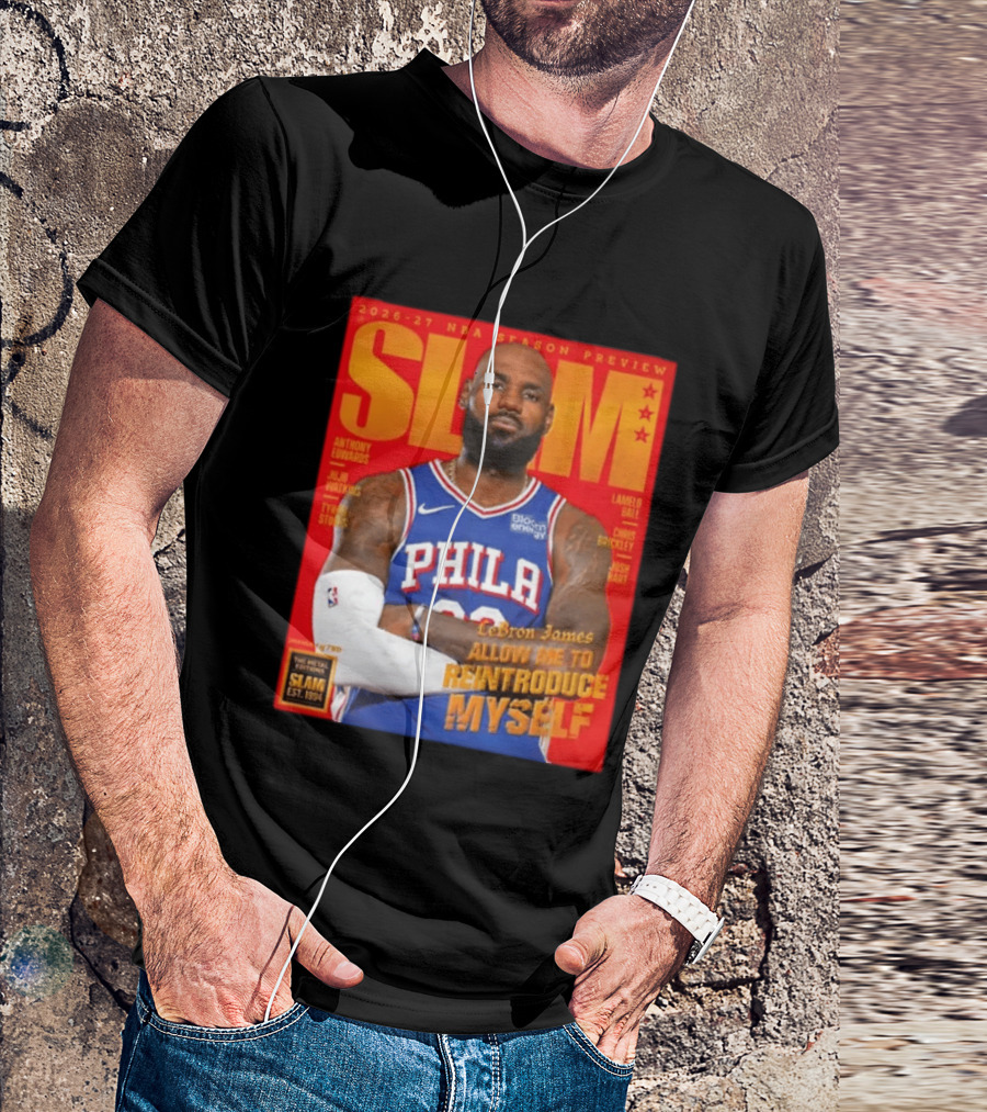 2026 27 NBA Season Preview Anthony Edwards Lamelo Ball Juju Watkins Chris Brickley Tyran Stokes Josh Hart LeBron James SLAM Magazine T-Shirt