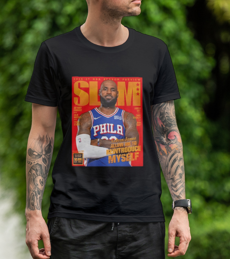 2026 27 NBA Season Preview Anthony Edwards Lamelo Ball Juju Watkins Chris Brickley Tyran Stokes Josh Hart LeBron James SLAM Magazine T-Shirt