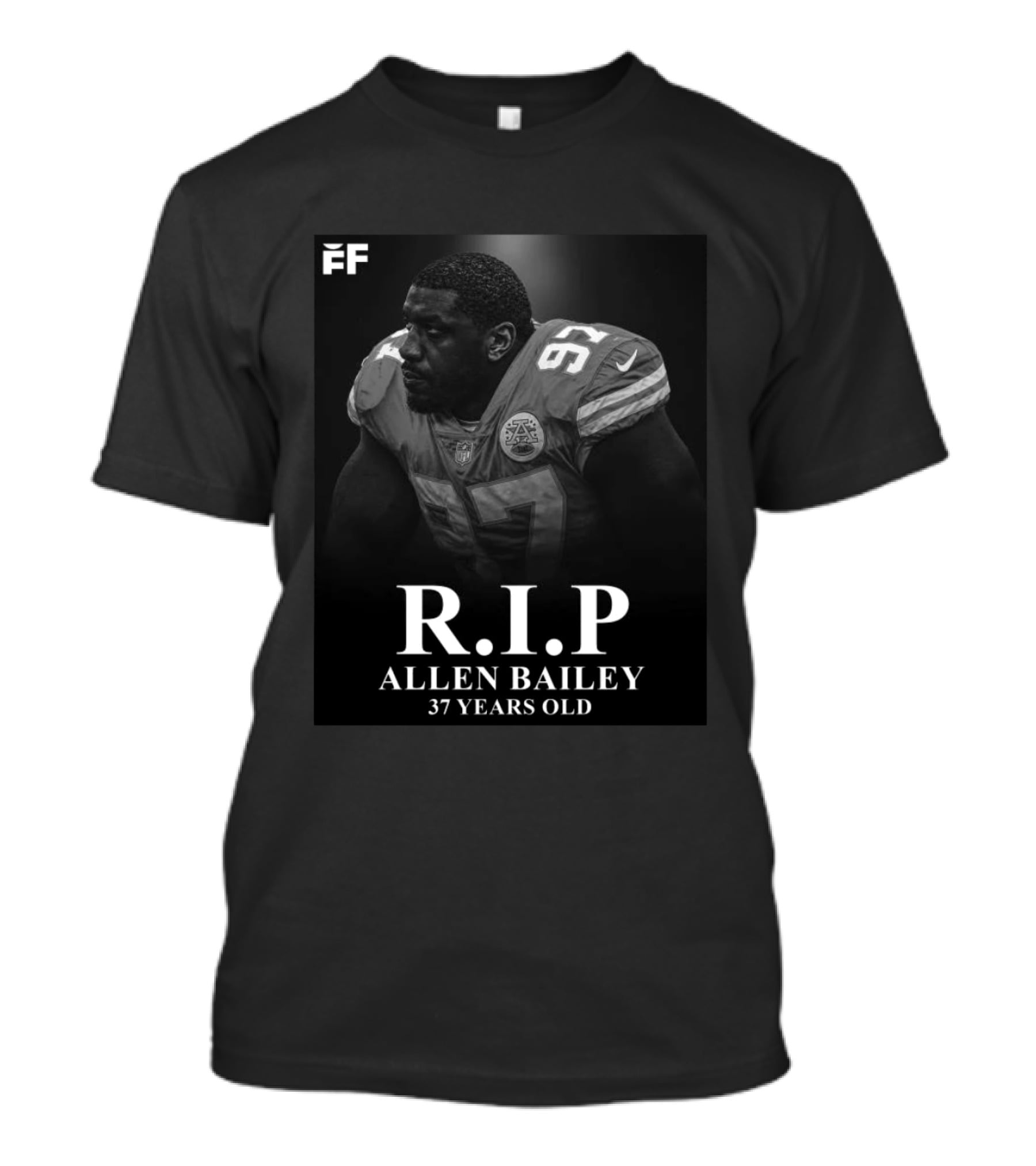 RIP Allen Bailey 37 Years Old Former Chiefs Player T-Shirt