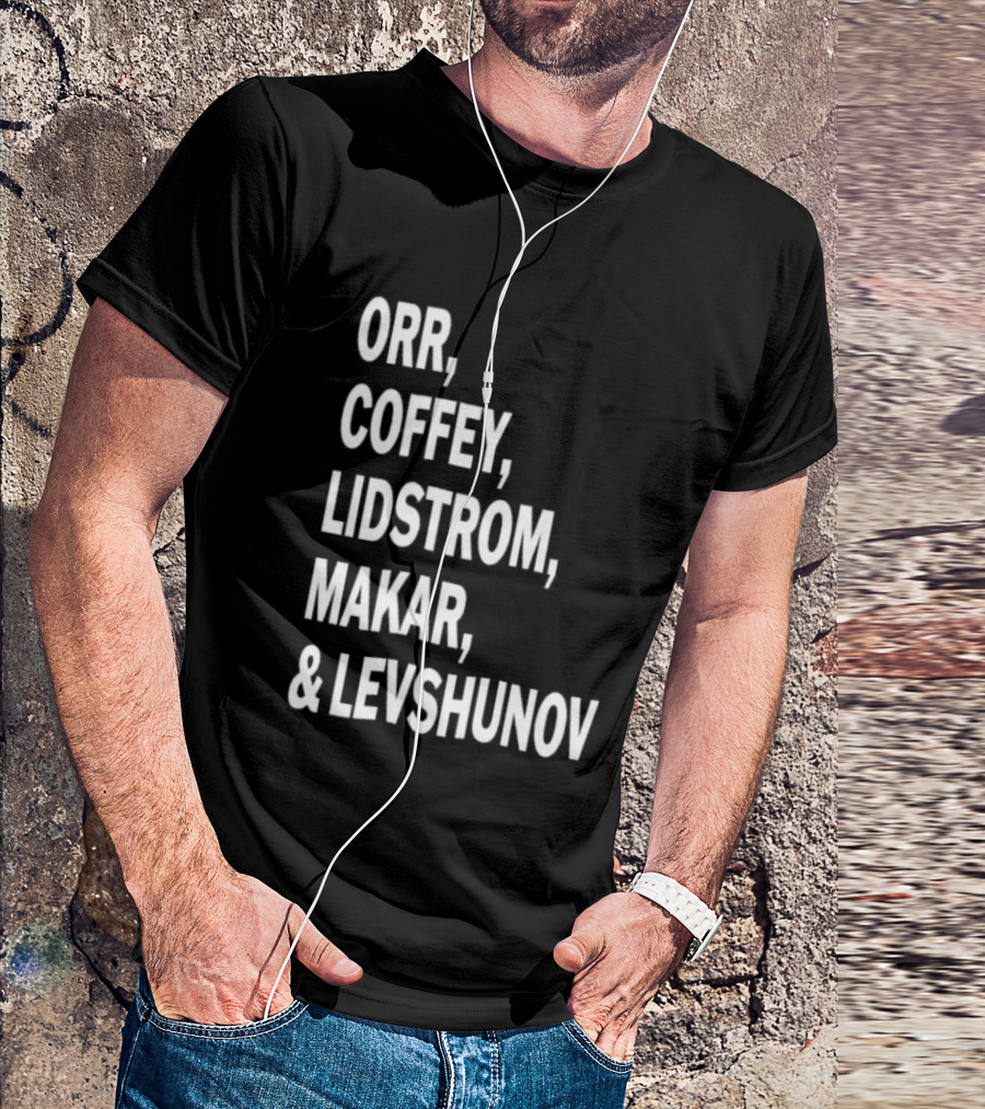 Orr Coffey Lidstrom Makar Levshunov Chicago Blackhawks T-Shirt