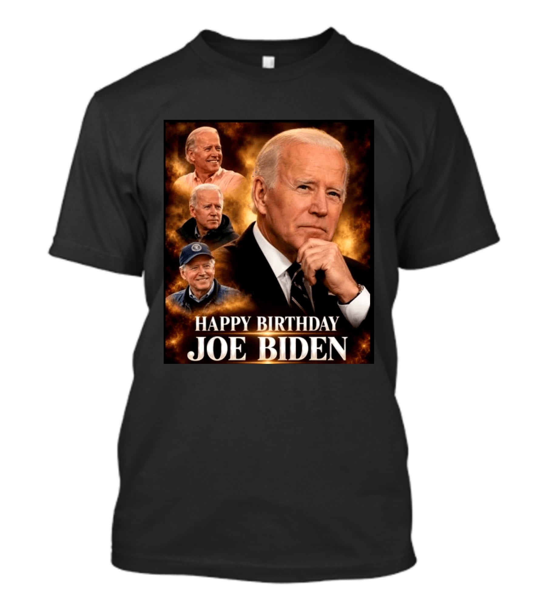 Happy Birthday Joe Biden Celebration With Presidential Portraits T-Shirt