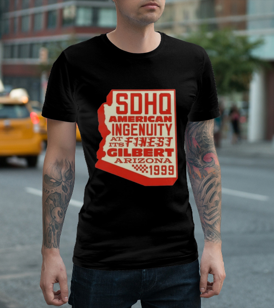 SDHQ American Ingenuity Gilbert Arizona 1999 Racing T-Shirt