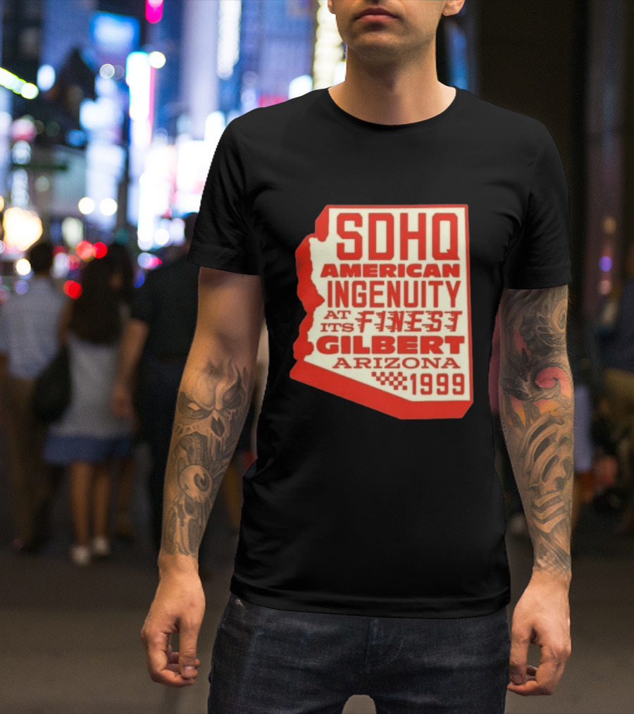 SDHQ American Ingenuity Gilbert Arizona 1999 Racing T-Shirt