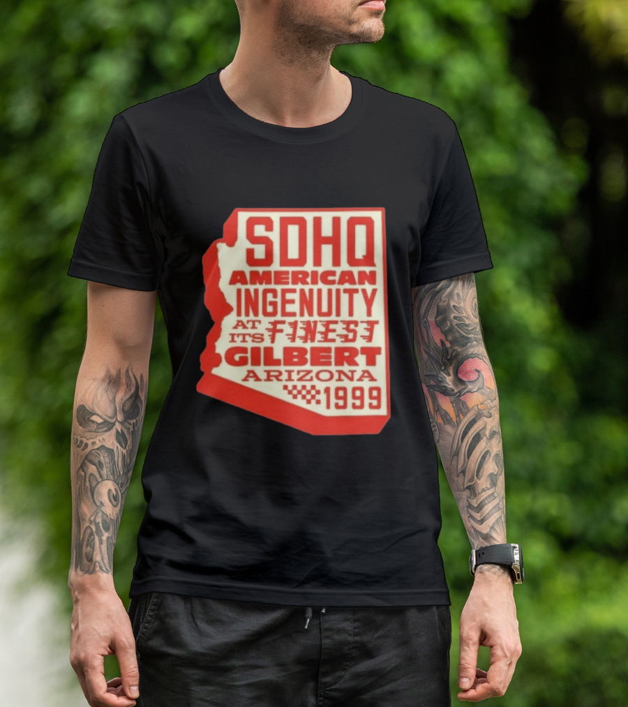 SDHQ American Ingenuity Gilbert Arizona 1999 Racing T-Shirt