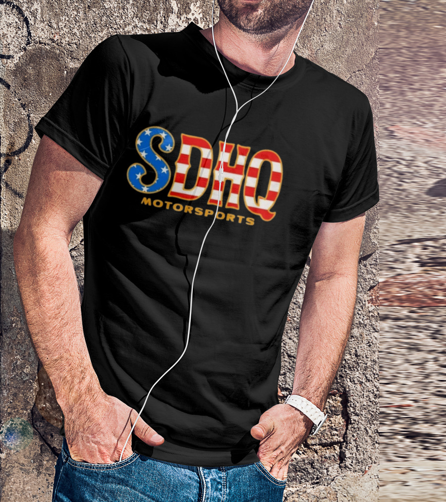 SDHQ Motorsports American Flag Pride Passion Quality Off Road T-Shirt