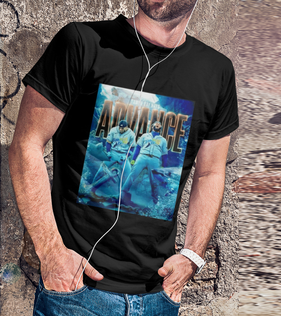 Tampa Bay Rays Advance Team MLB Baseball Victory Celebration Ocean T-Shirt