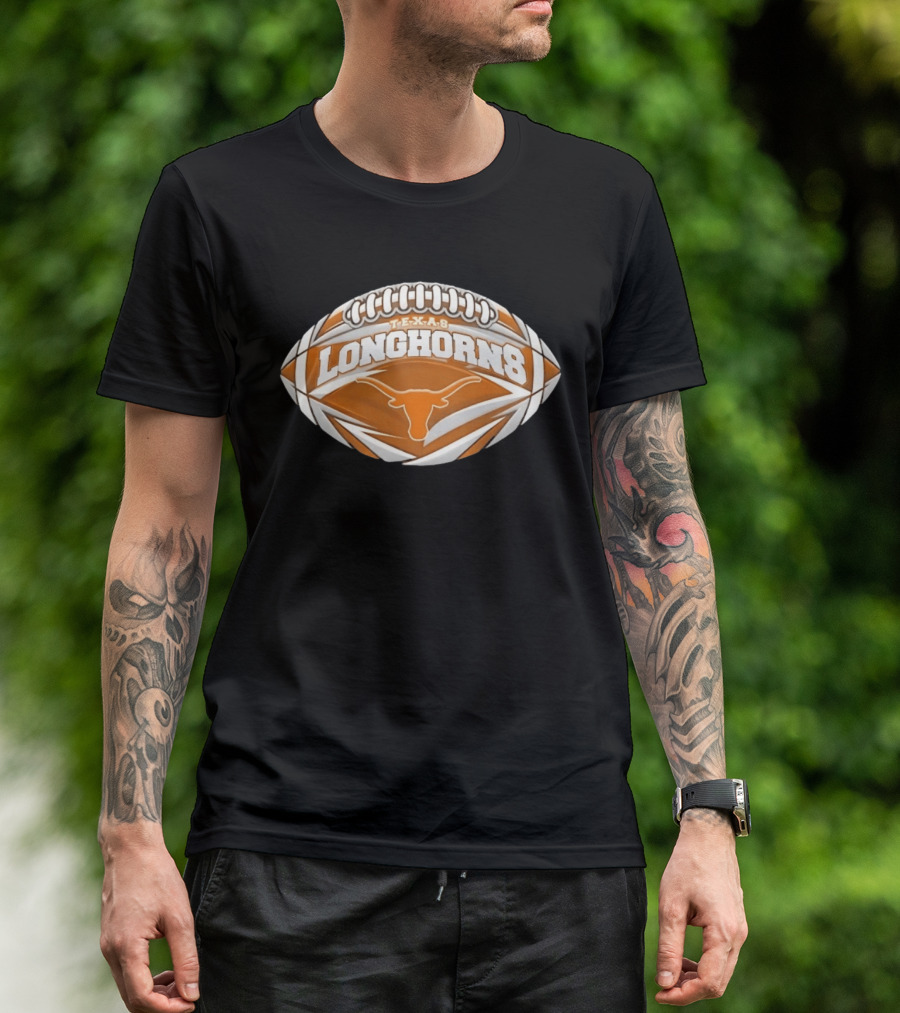 Texas Longhorns Football NCAA Oval Longhorn T-Shirt