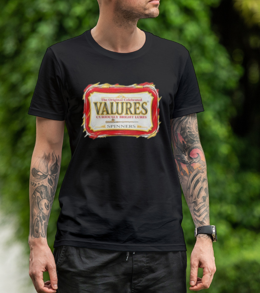 The Original Celebrated Valures Curiously Bright Lures Spinners T-Shirt