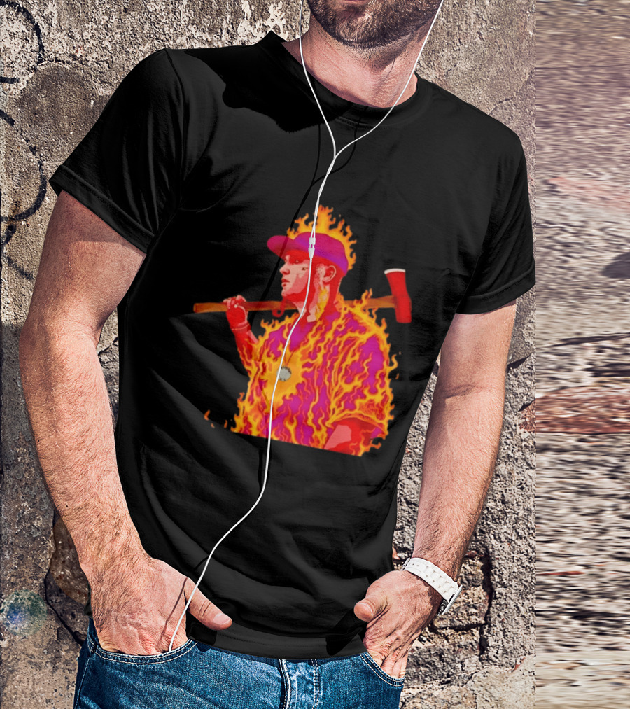 Trippie Redd Flaming Axe Fiery Rap T-Shirt
