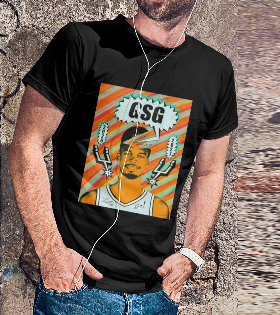 Victor Wembanyama GSG San Antonio Spurs 2026 2027 Let's Go T-Shirt