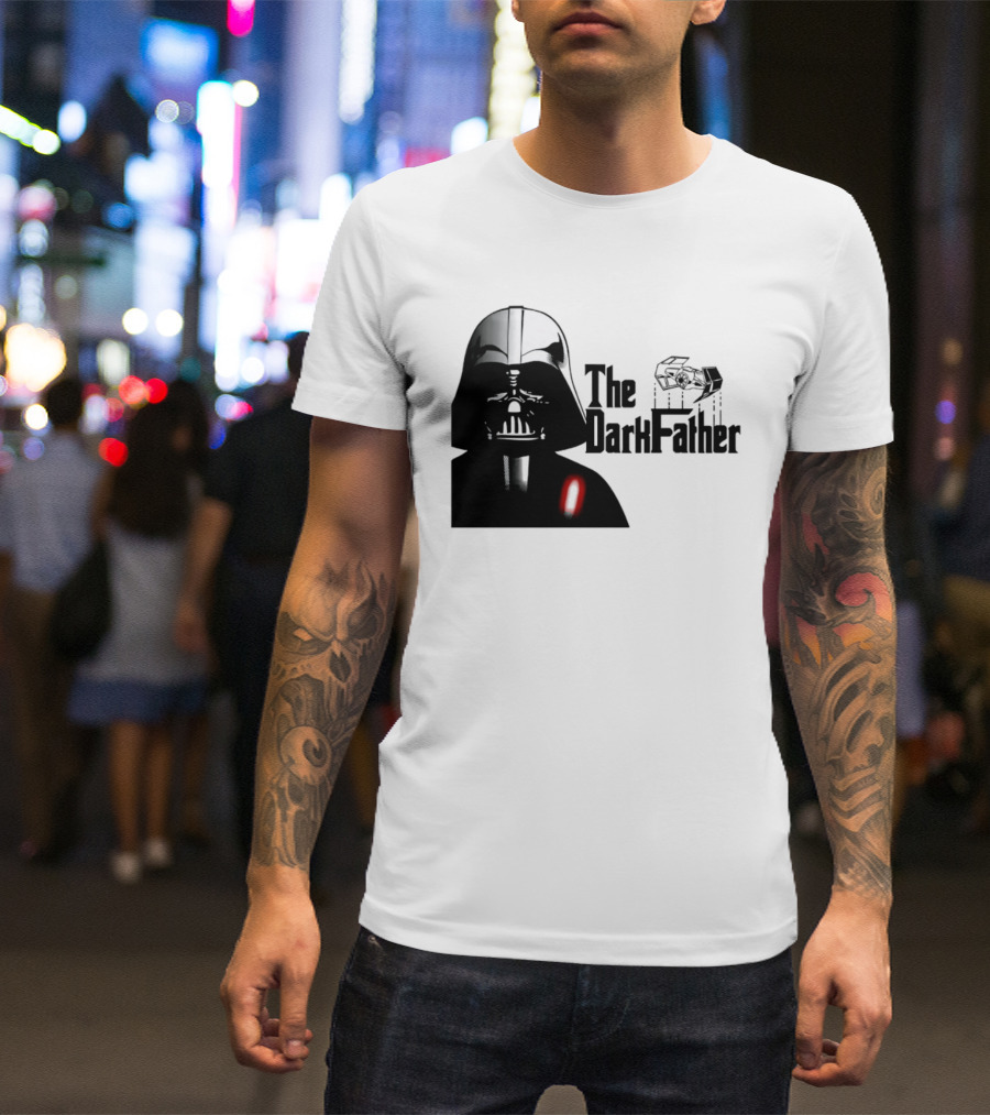 The Darth Father Star Wars Sith Lord And TIE Fighter T-Shirt