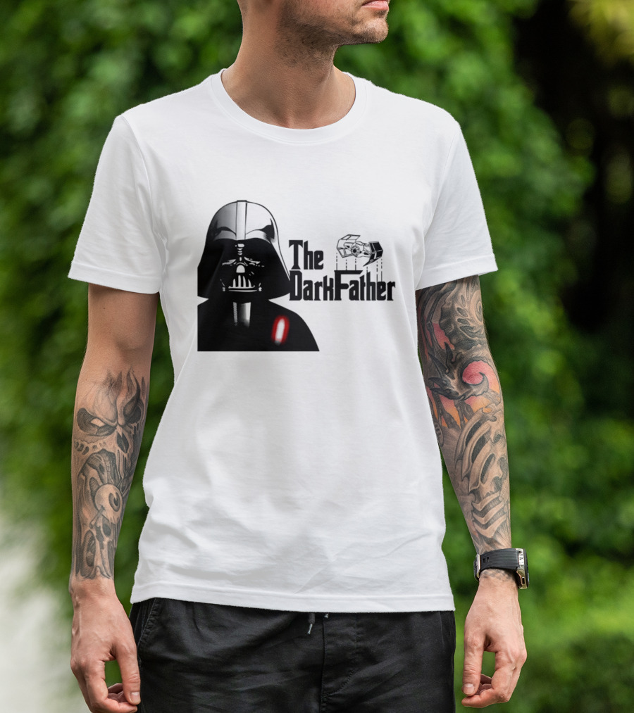 The Darth Father Star Wars Sith Lord And TIE Fighter T-Shirt