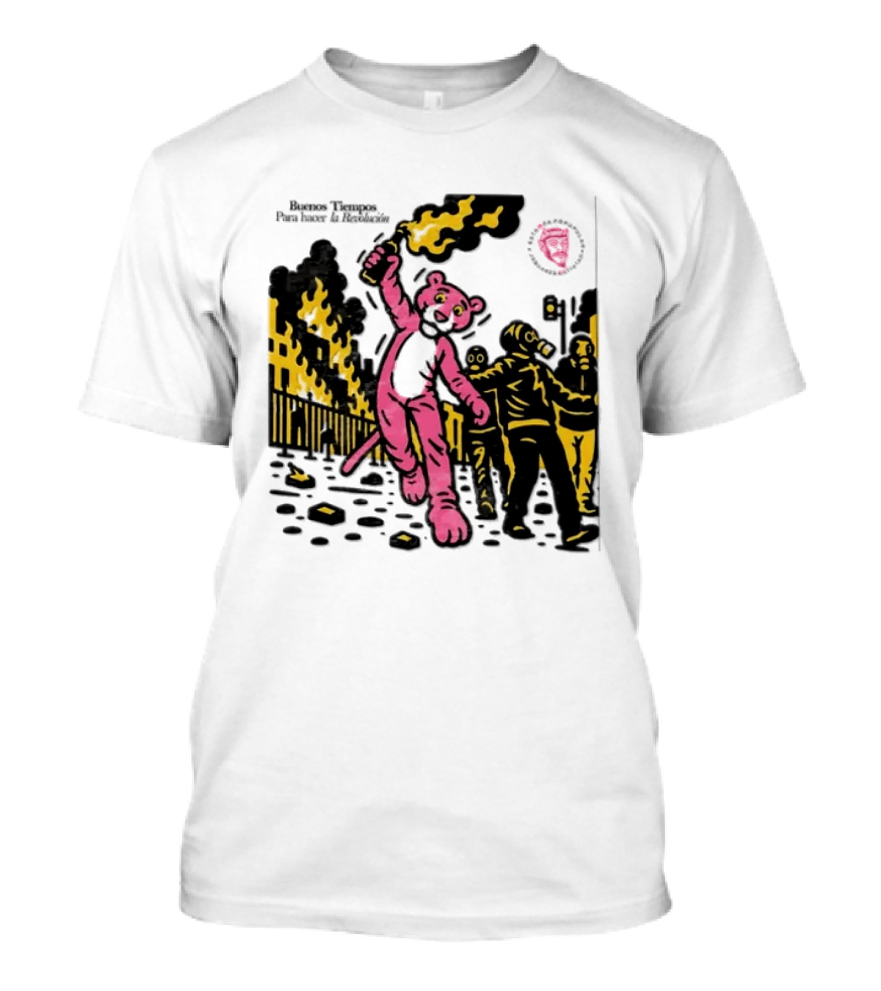 Pink Panther Buenos Tiempos Para Hacer La Revolución Riot Protest T-Shirt