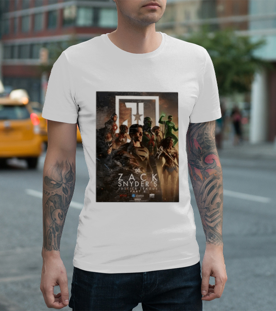 Zack Snyder's Justice League Part 2 DC Superheroes Movie Featuring Hero Lineup T-Shirt