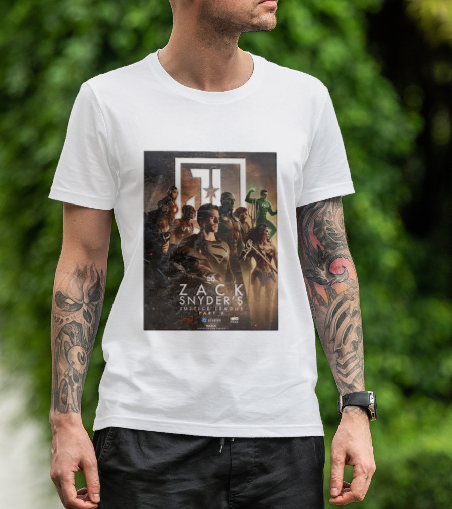 Zack Snyder's Justice League Part 2 DC Superheroes Movie Featuring Hero Lineup T-Shirt