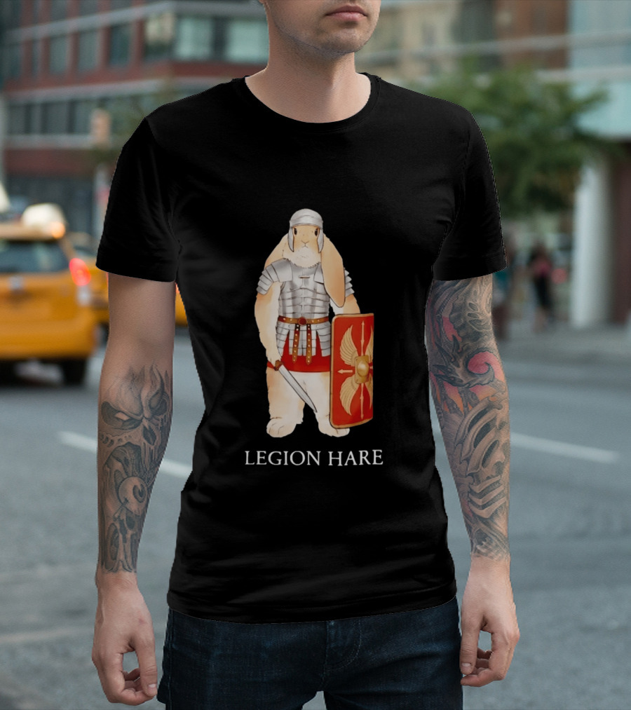Legion Hare Roman Soldier Rabbit Warrior Bunny T-Shirt