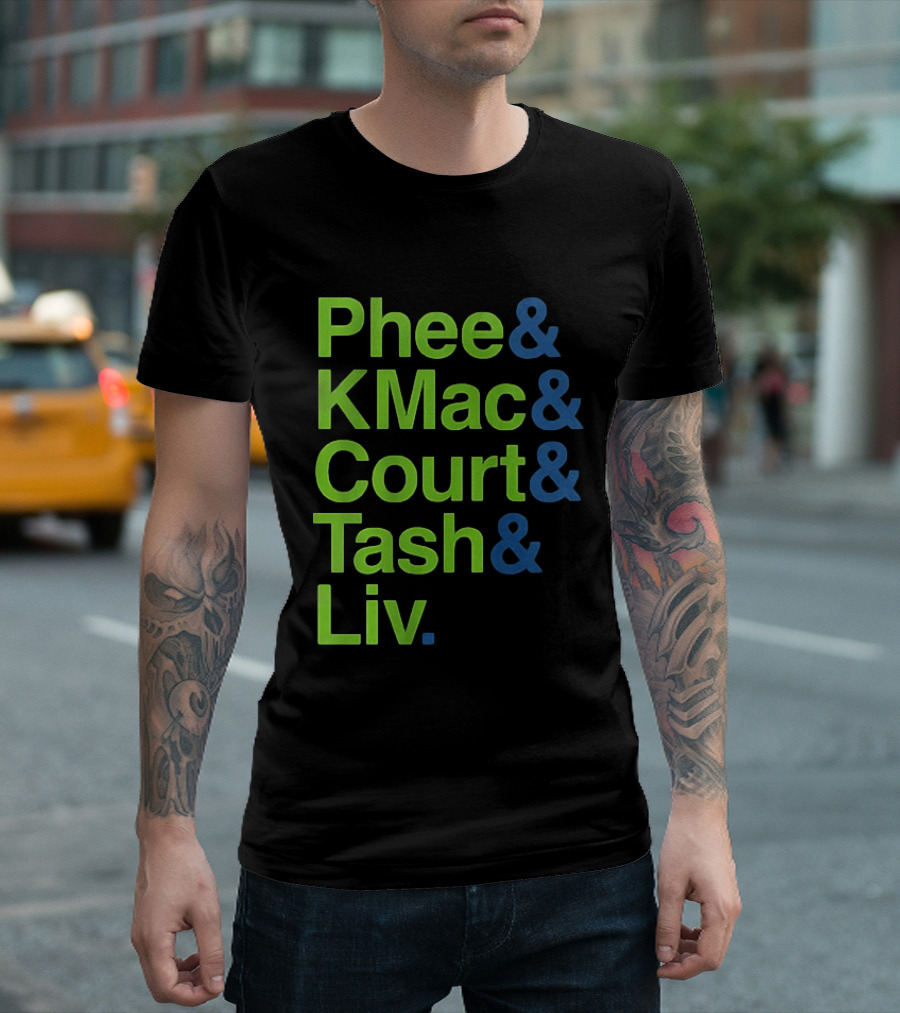 Minnesota Lynx Phee KMac Court Tash Liv Basketball 2026 T-Shirt
