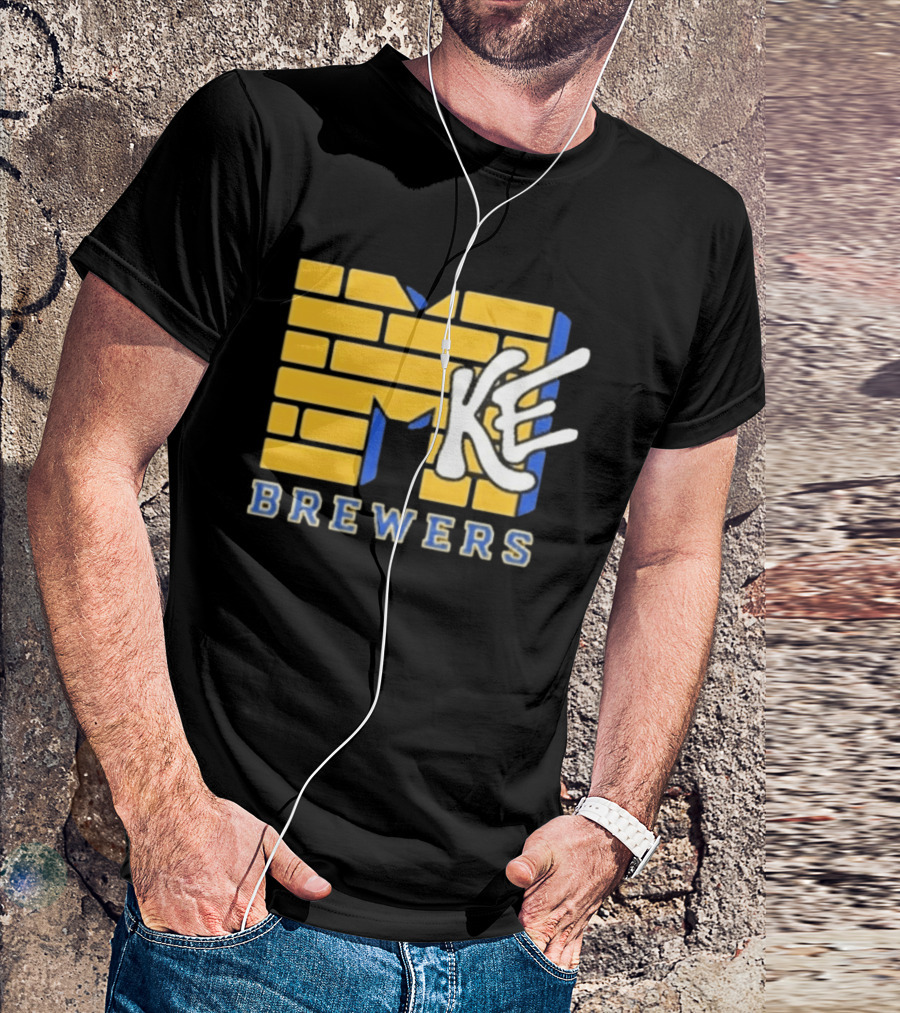 MKE Milwaukee Brewers MTV MLB Baseball T-Shirt