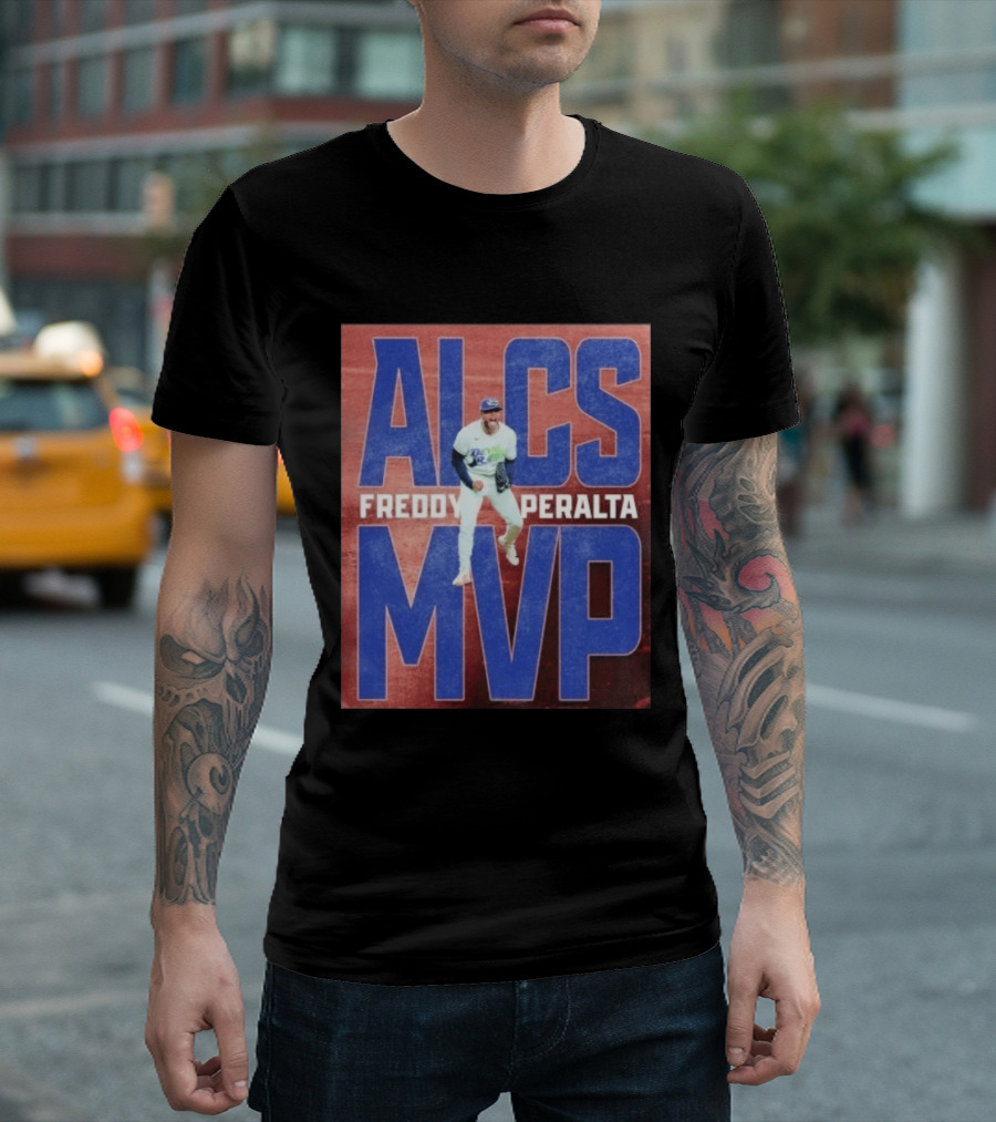 ALCS MVP Freddy Peralta Devil Rays MLB Baseball T-Shirt