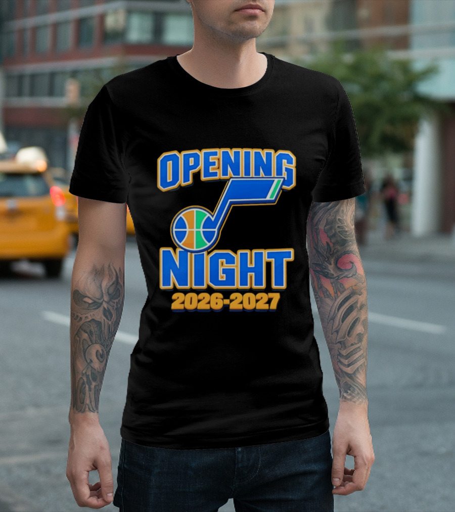 Opening Night 2026 2027 Utah Jazz Basketball Event T-Shirt