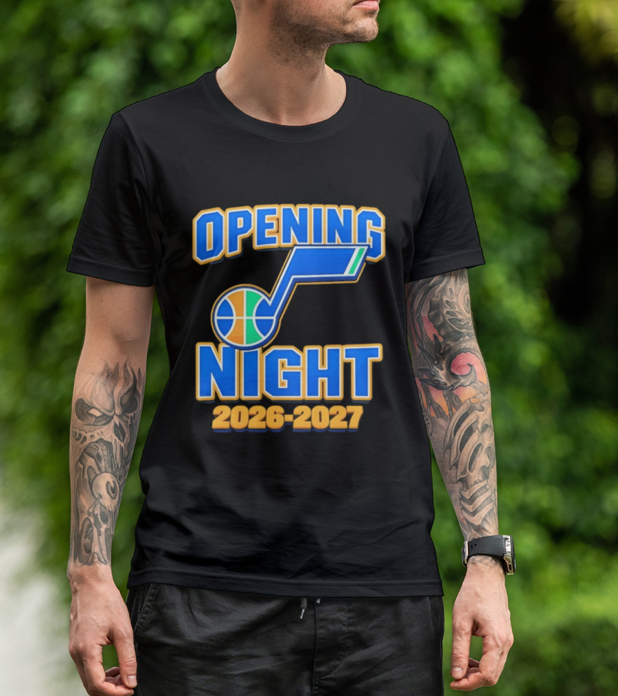 Opening Night 2026 2027 Utah Jazz Basketball Event T-Shirt