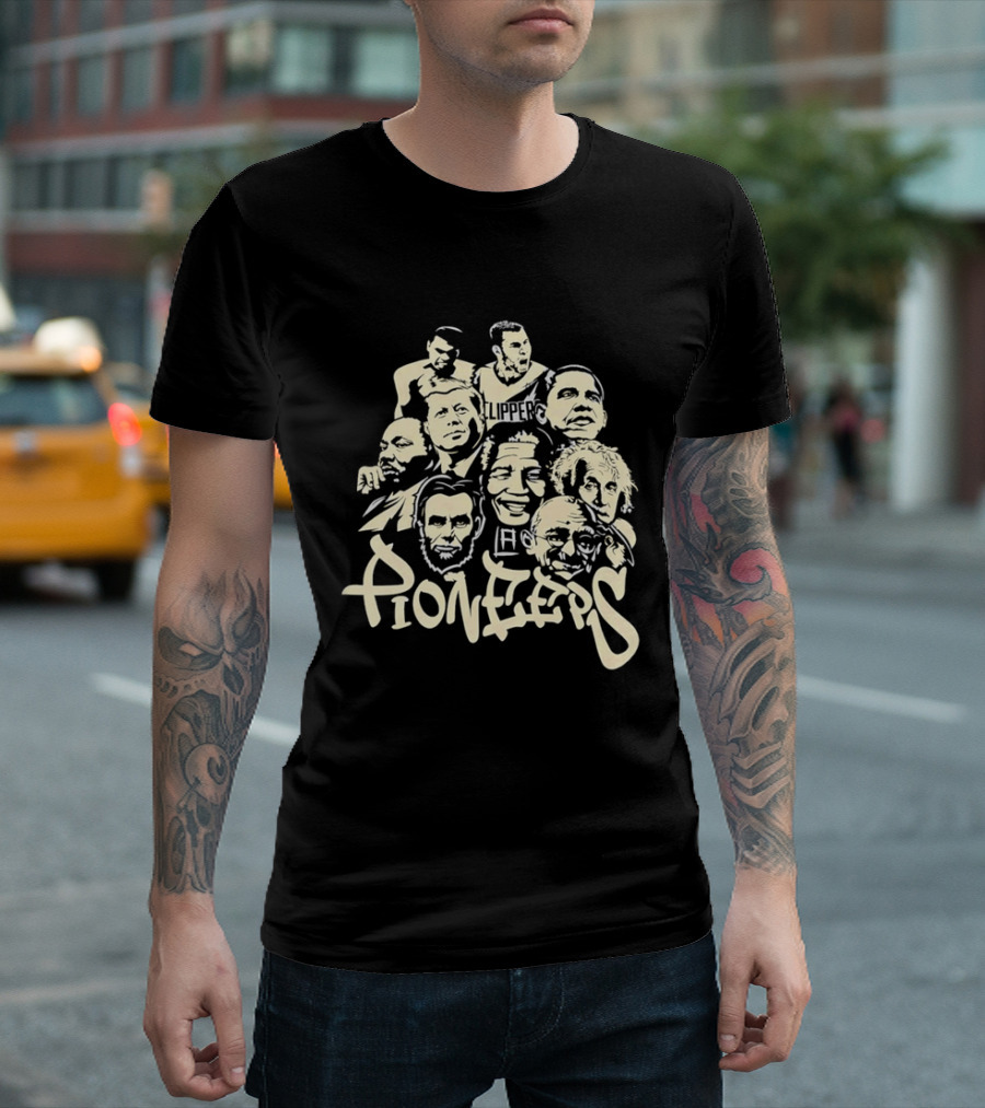 Pioneers Featuring Blake Griffin Los Angeles Clippers And Historical Figures T-Shirt