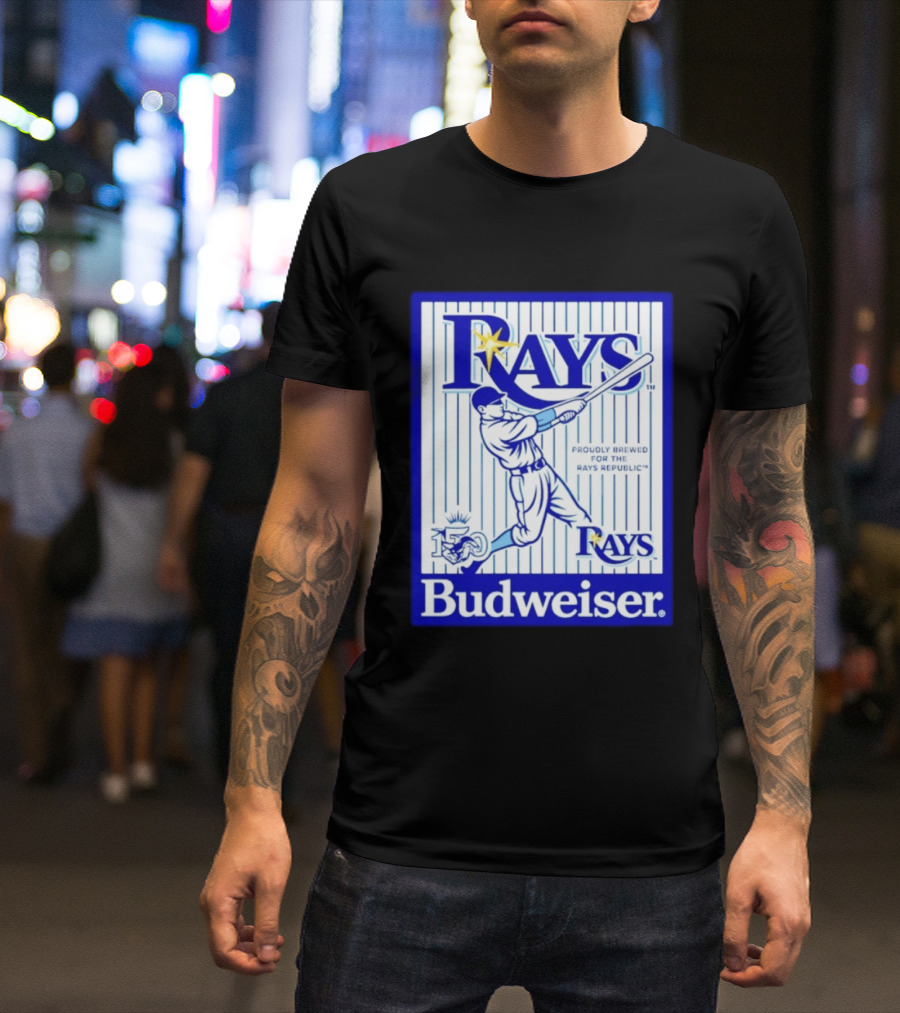 Rays Budweiser Proudly Brewed For The Rays Republic 150 Baseball Celebration T-Shirt
