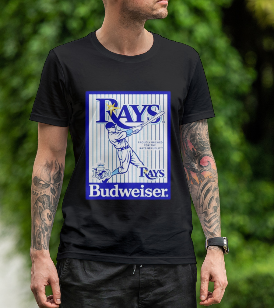 Rays Budweiser Proudly Brewed For The Rays Republic 150 Baseball Celebration T-Shirt
