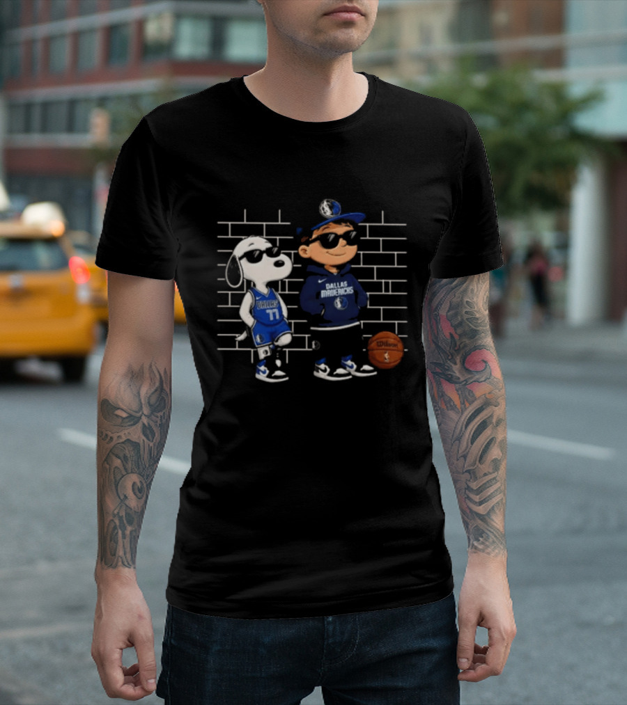 Snoopy Luka Dončić Dallas Mavericks Basketball Fan T-Shirt