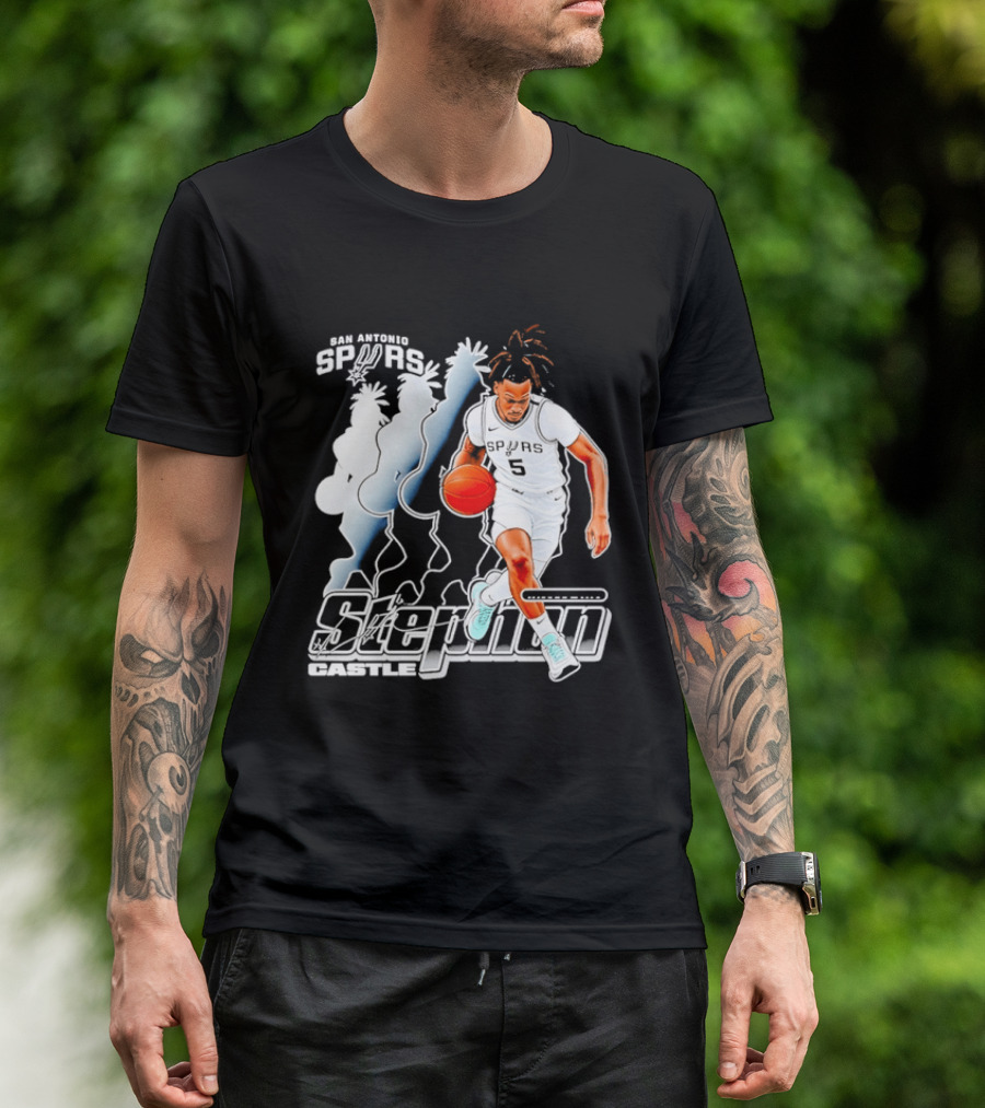 Stephon Castle Number 5 San Antonio Spurs T-Shirt