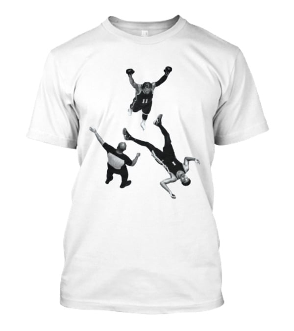Jalen Brunson Victor Wembanyama Basketball Matchup Dynamic Play Highlight T-Shirt