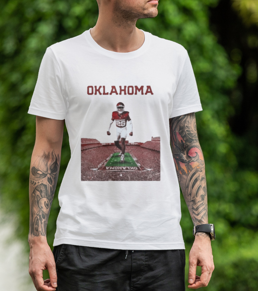 Oklahoma Sooners 2026 Football Media Guide No 26 Stadium Run T-Shirt