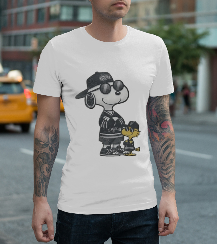 Snoopy Woodstock San Antonio Spurs NBA Fans T-Shirt